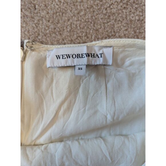 WeWoreWhat Cutout Waist Linen Blend Midi Skirt size XS - Picture 8 of 10